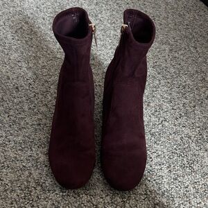 Unisa Deep Burgundy Ankle Boots